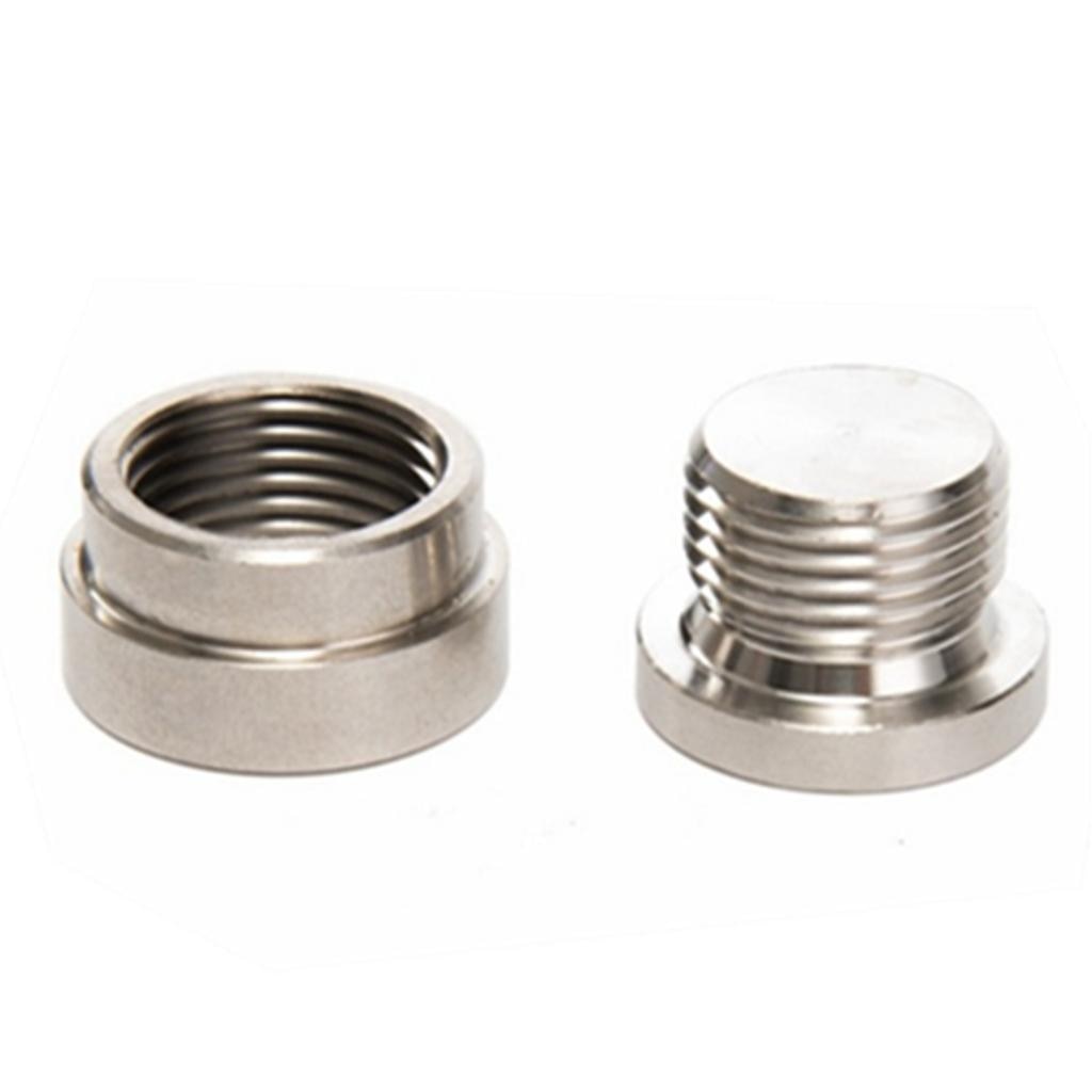 O2 Oxygen Sensor Mounting Boss And Plugs (1 Bungs/ 1 Plugs) Oxygen Sensor Fitting Bungs M18X1.5