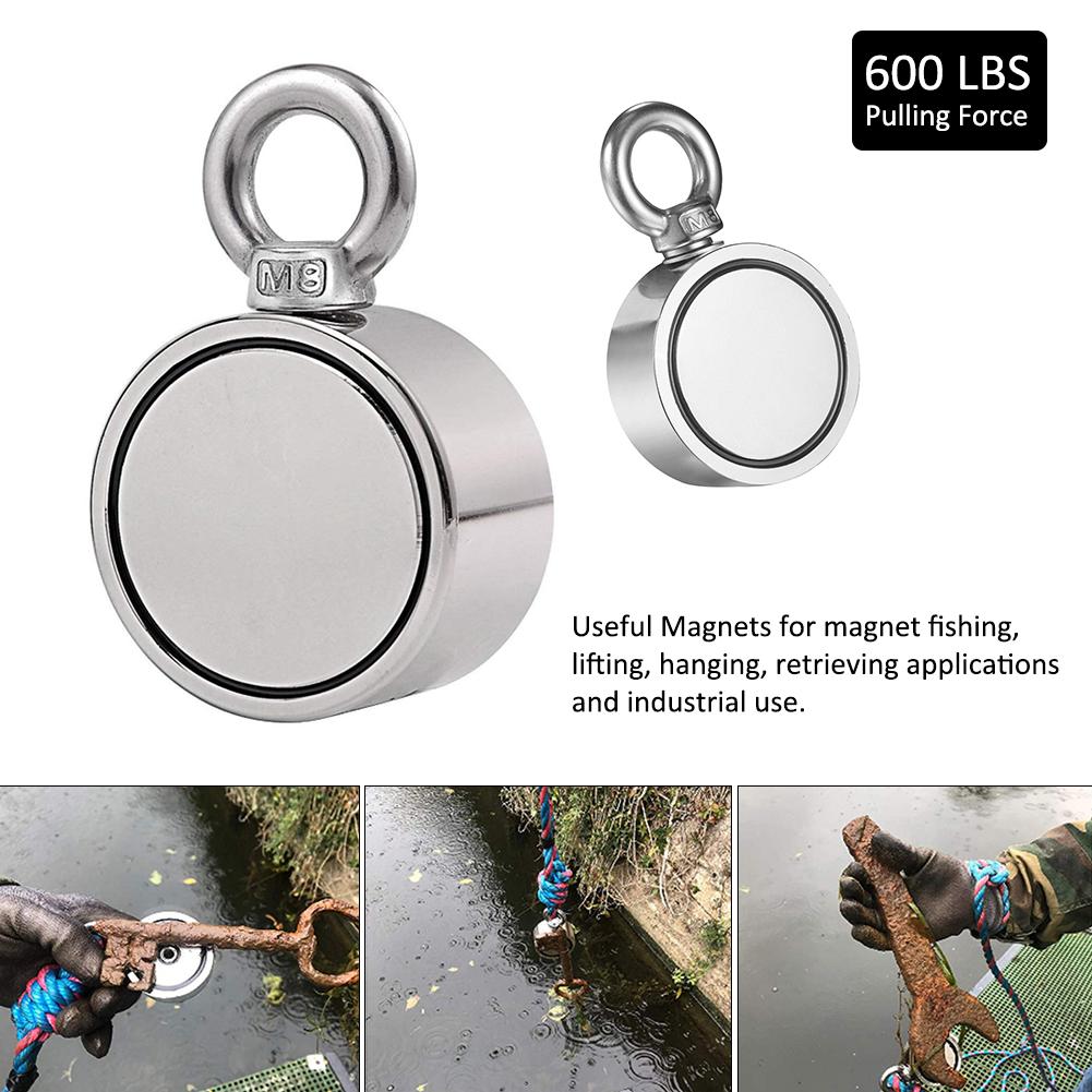 Strong Double - Sided Magnetic Ring Strong Magnetic Ring Salvage Double - Sided Magnet Magnetic Hook Dual Side Fishing Magnets