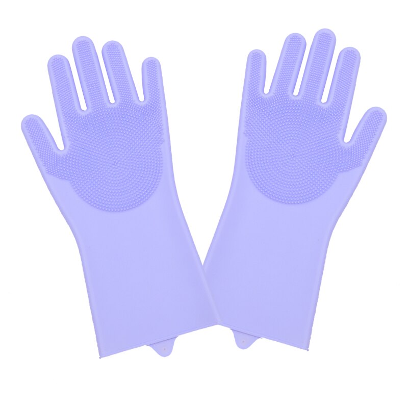 1 para rękawiczki robić mycia naczyń magiczne naczynia silikonowe rękawice robić sprzątania ze szczotką robić czyszczenia myjnia kuchenna rękawice robić szorowania