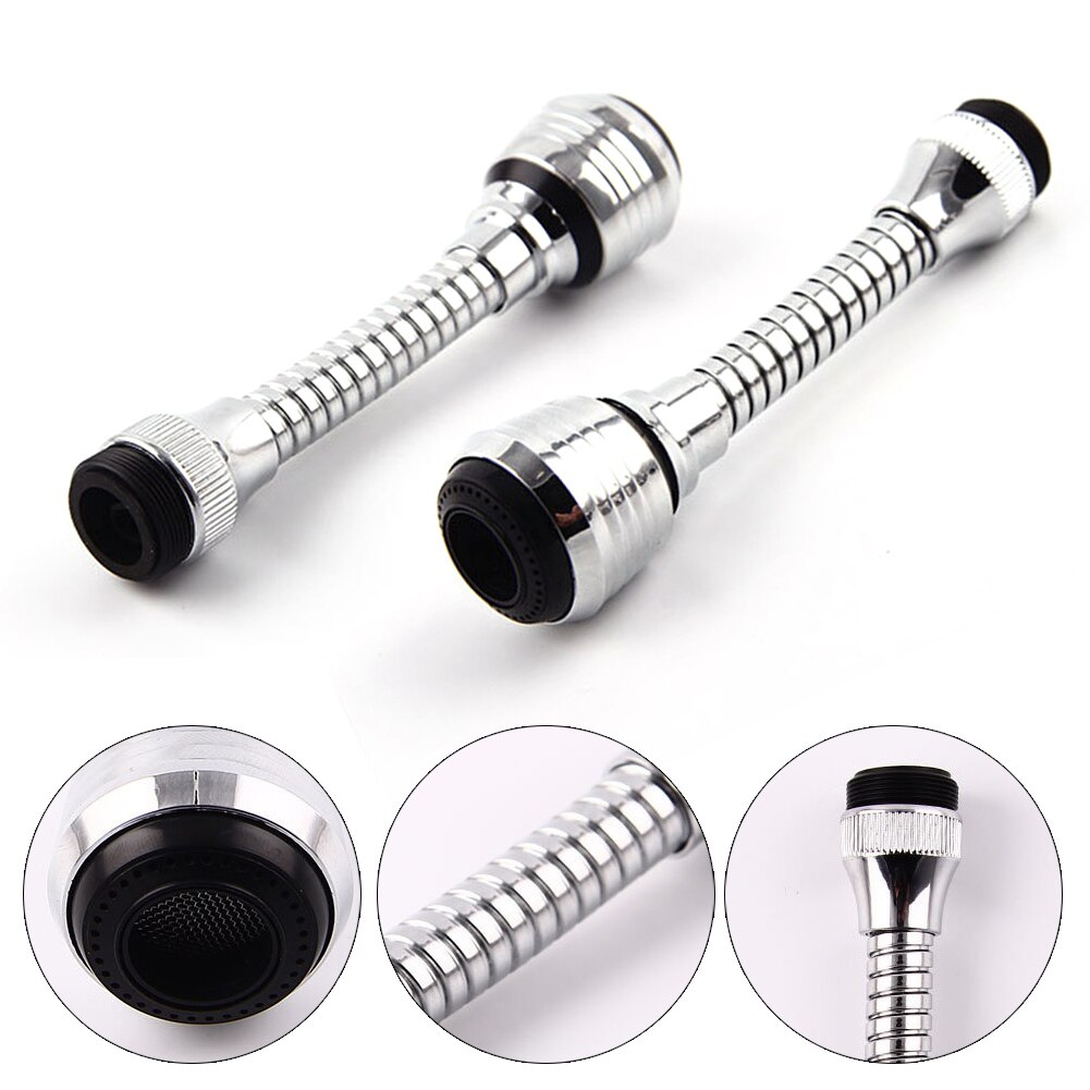Grifo Flexible ajustable para cocina, alargador de ducha de baño, Ahorrador de agua a prueba de salpicaduras, rociador de fregadero 360, punta de filtro