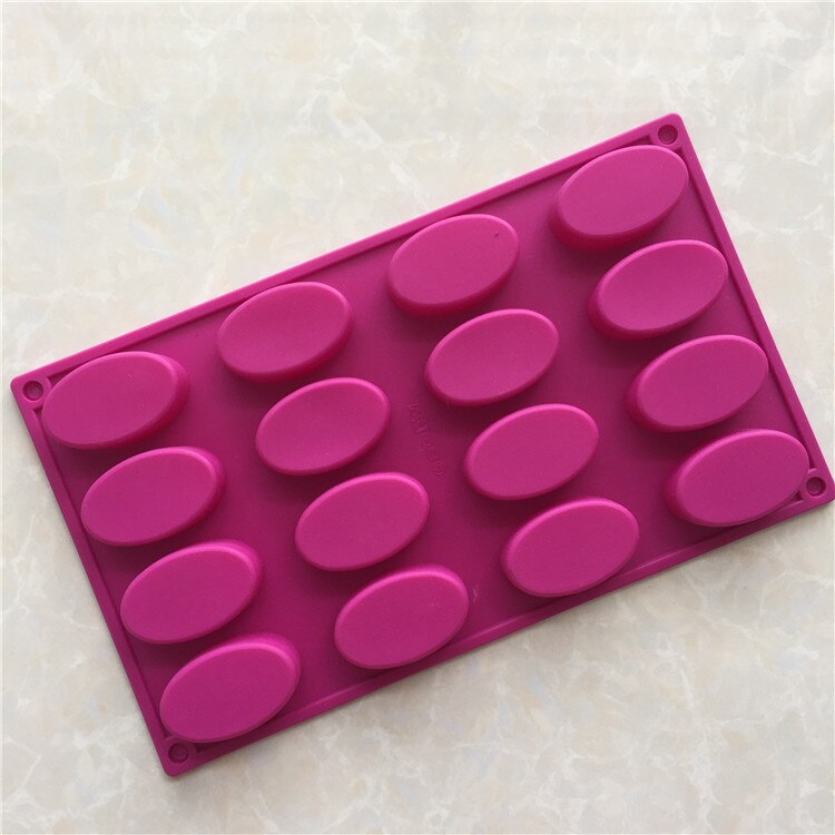 Oval silicone cake mold chocolate Cake aromatherapy plaster mold Silicon Handmade Craft Bath Soap Mould