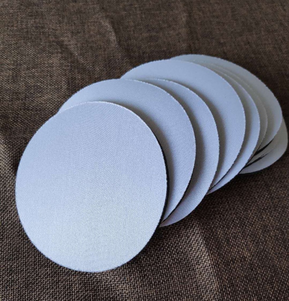 O envio gratuito de 10 pc/lote 10*0.5cm em branco sublimação caneca coaster esteira forma redonda alta qualidade diy impressão transferência caneca copo almofada