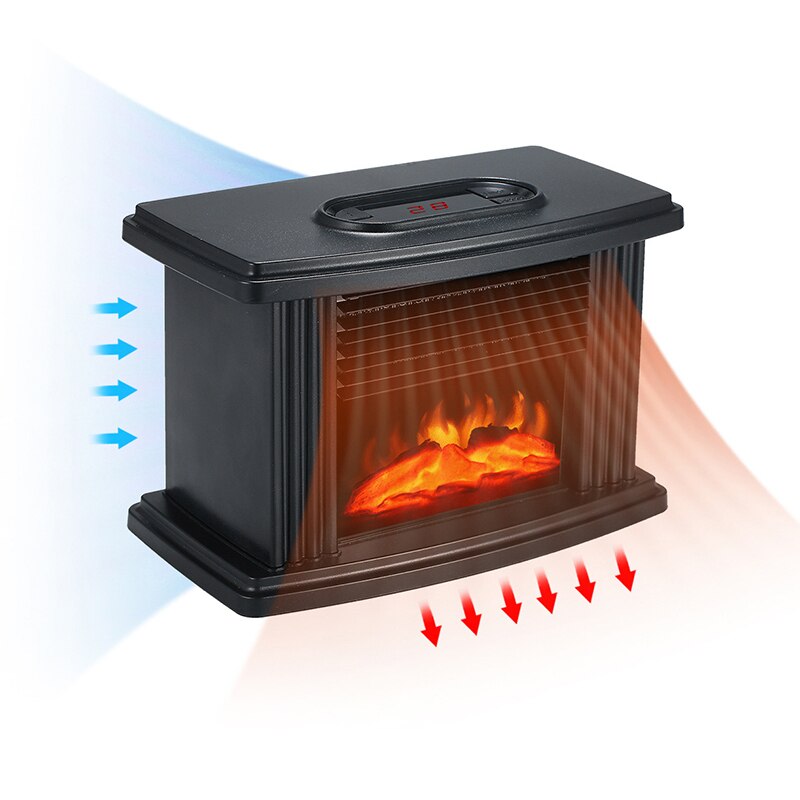 1000w elektrisk peis logg brennende brann flamme effekt komfyrvarmer frittstående husholdnings vintervarmemaskin peiser: Default Title