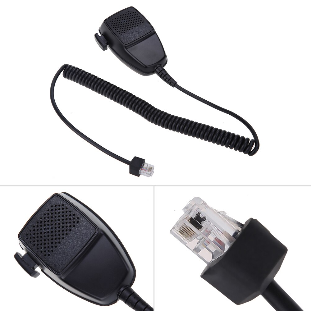 Micrófono portátil de 8 pines para Motorola Radio de coche GM340 GM640 EM200 EM400 300, Color negro,