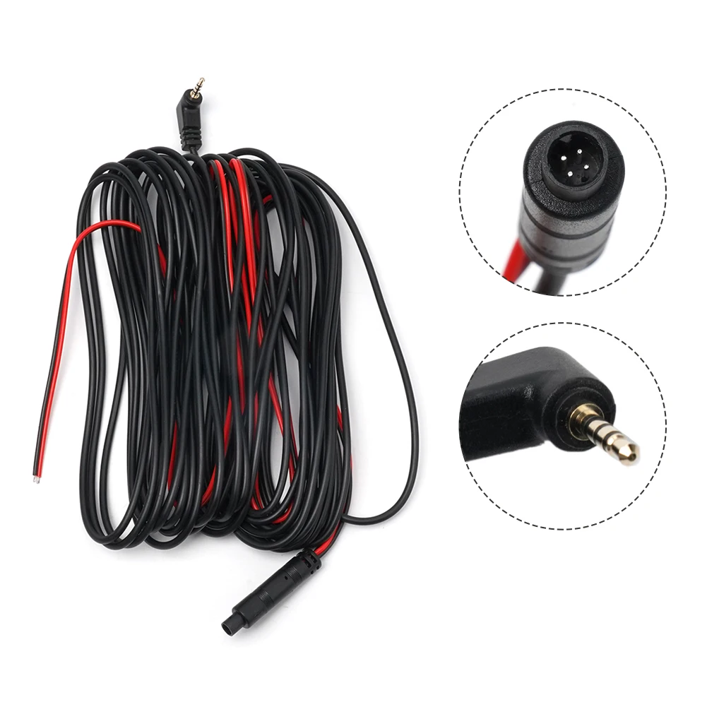 Car Dash Cam Extension Cable DC 12V 4 Pin 10m Extension Cable Car Camera Rear View Camera AV Cable Recorder Reversing Image Line