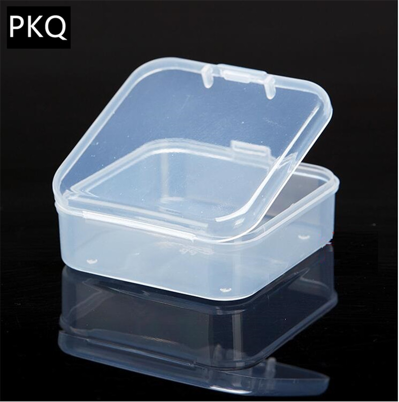 21 größen Rechteck transparent Kunststoff Kasten Klare Quadratische Mehrzweck Anzeige Kasten fallen Kunststoff Schmuck Lagerung Boxen Neue: 5.4x5.4x2cm