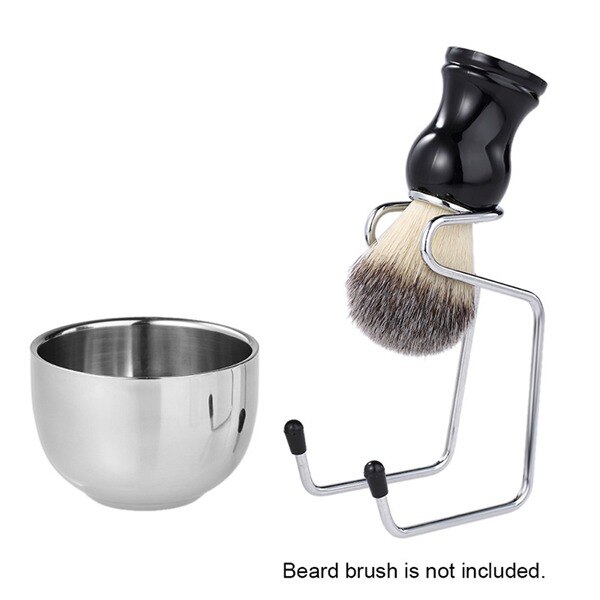 2 in 1 Men's Shaving Brush Razor Stand Holder Soap Bowl Shaving Brush Care Kit Male Shaving Bowl Tools Set