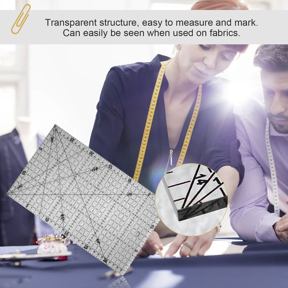 30X15cm Patchwork Ruler Sewing DIY Tool Ruler Grid Cutting Tailor Craft Scale Rule Craft Sewing Tools Sewing Machine