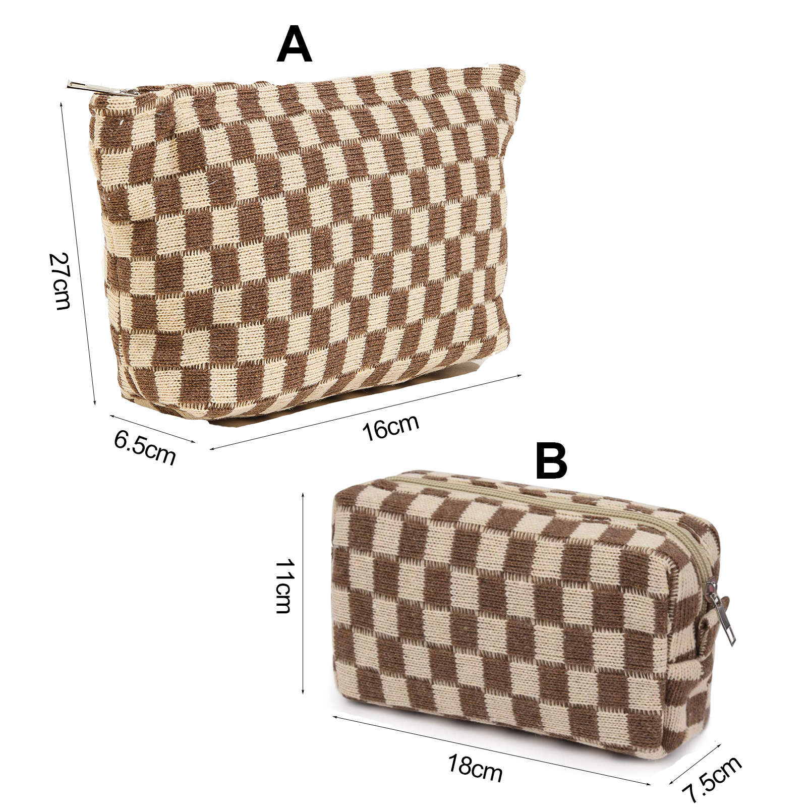 Bolsa de maquillaje grande para mujer y niña, bolso de viaje portátil, bolsa de aseo, organizador, estuche de lápices