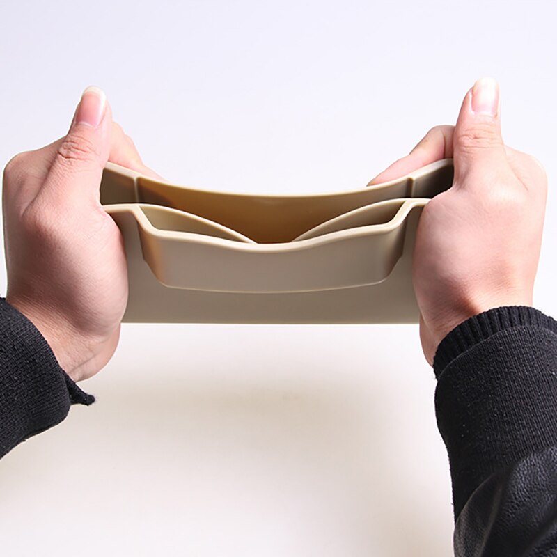 Onder Stoel Opbergdoos Set Voor Tesla Model Y 2020-2023 - 2 Stuks, ABS Kunststof, Anti-Slip (Zwart)