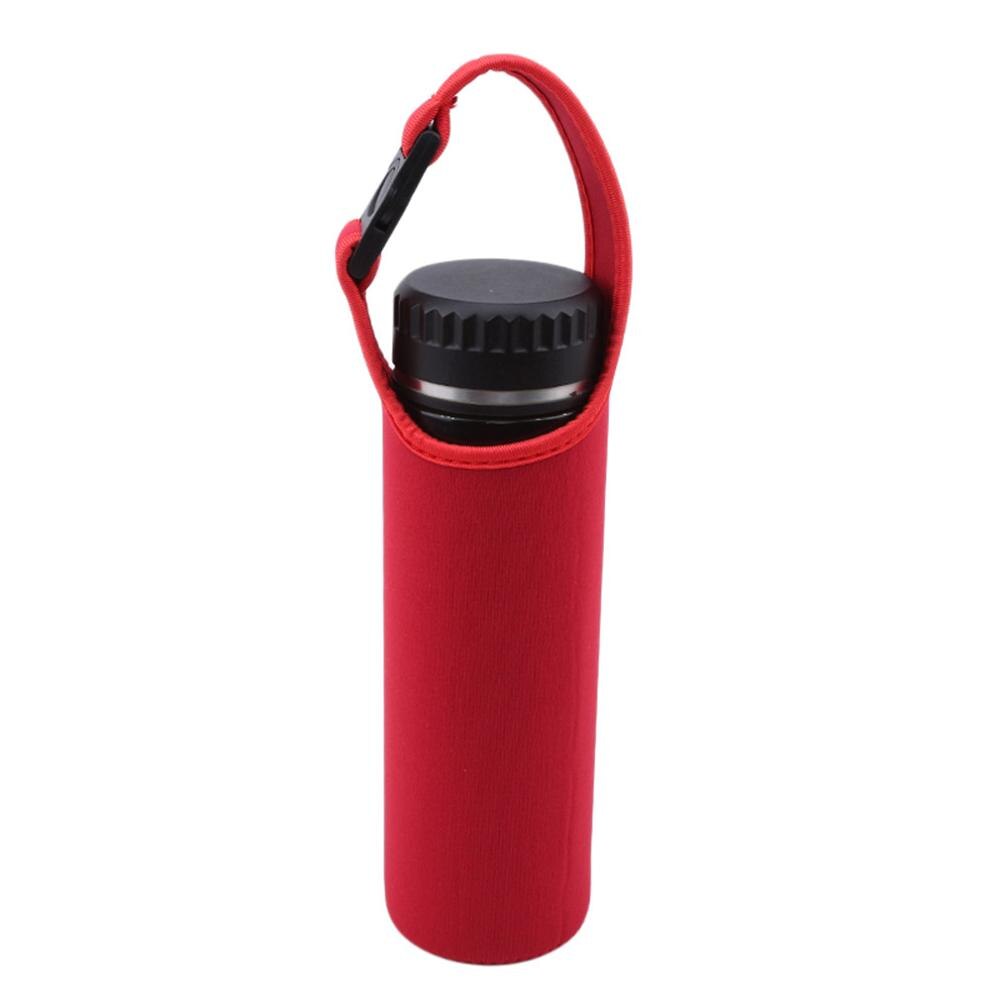 de bolsas térmicas de tela de 5 colores, funda para botellas de agua, portador de manga, bolsas de botellas de agua con aislamiento térmico, Flessenzakken: red