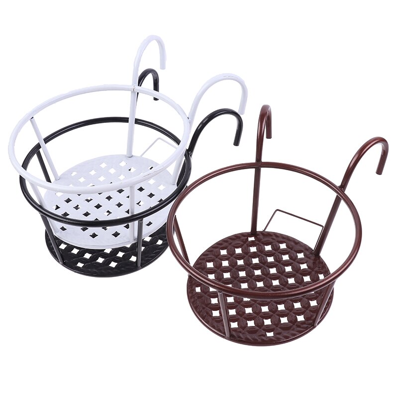 Outdoor Hanging Basket Plant Iron Racks Fence Balc... – Vicedeal