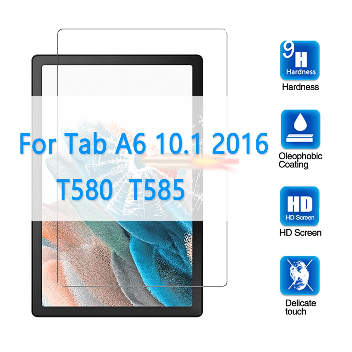 Gehard Glas Voor Samsung Galaxy Tab A7 Lite 8.7 Een 8.4 A8 10.5 Tablet Screen Protector Voor Galaxy tab S6 Lite S5E A6: Tab A 10.1 T580 T585