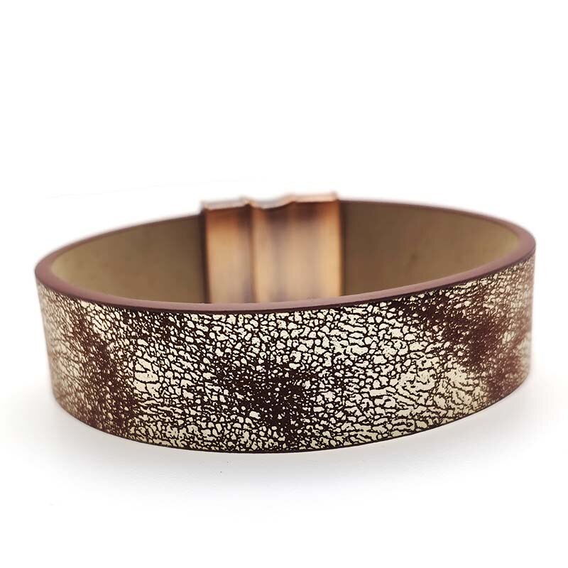 D & D-pulsera de cuero Vintage para mujer, brazalete con dijes magnéticos de arcoíris para hombre, pulsera de , joyería de Festival: Default Title