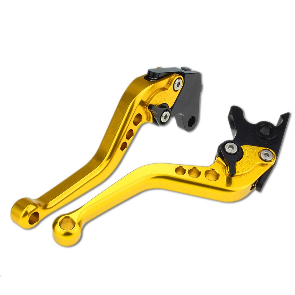 För zongshen cyclone  rx3s rx4 cnc motorcykel broms kopplingsspak aluminium justerbar broms spak kopplingshandtag: Kort guld