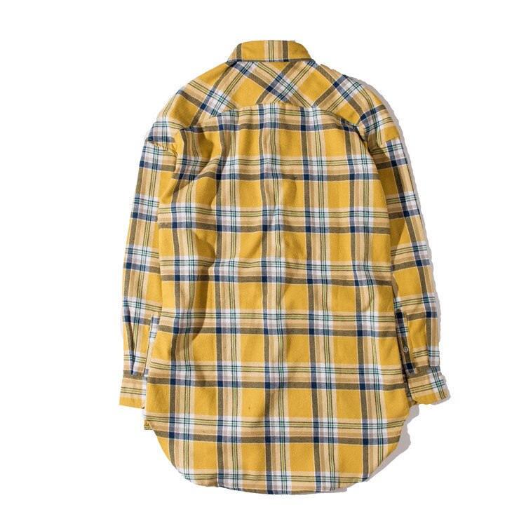 Chemises fantaisie pour hommes, vêtements Tartan à carreaux, chemise hawaïenne Justin Bieber, High Street Fog étendu,