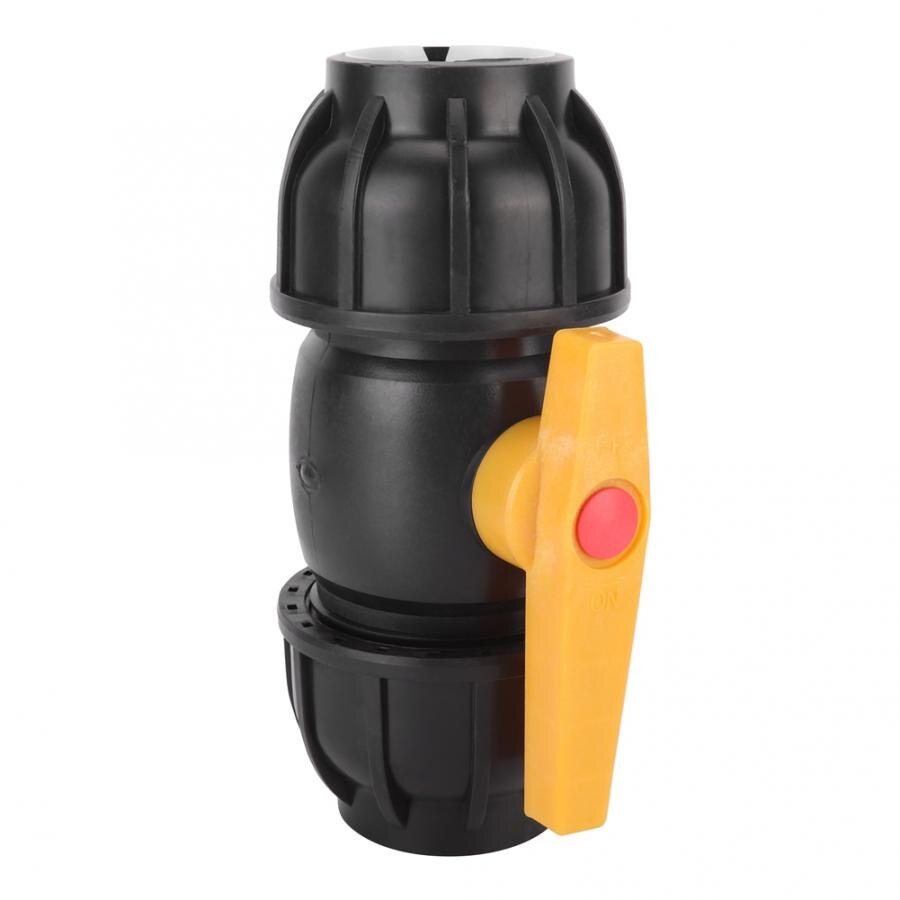 PE Plastic Ball Valve 50mm Diameter Water Pipe Connection Connector Pipe Fitting Bathroom Accessories