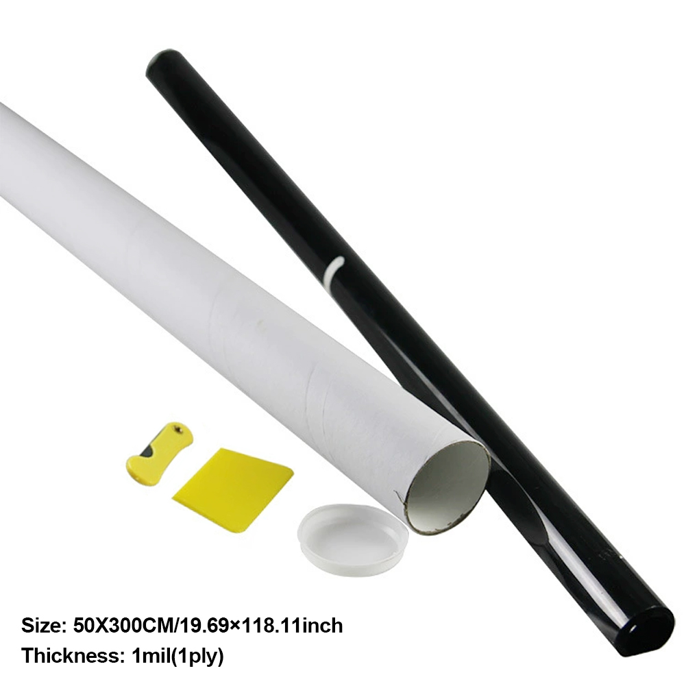 Rollo de película negra para ventana de coche, varios tamaños, autoadhesivo para el hogar, tinte de vidrio, Protector UV de privacidad, pegatina para ventana, película parasol