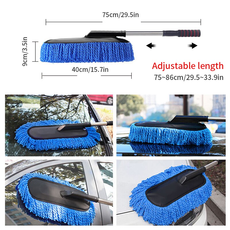SEAMETAL Superfeine Faser Auto Staubwedel Anzug Versenkbare Mikrofaser Auto Staub Mopp Hause Reinigung Staub Entfernung Pinsel Handtücher Bausätze
