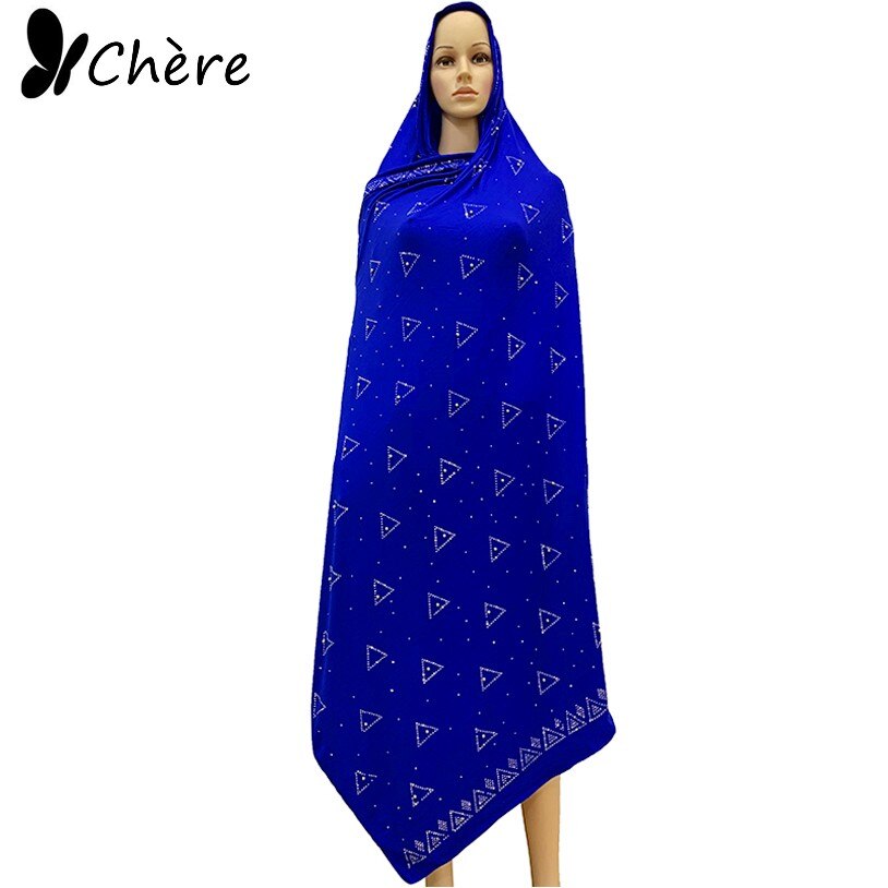 Foulard africain en dentelle de coton doux, écharpe africaine de , écharpe à pierres, écharpe à perles pour châles, pour femmes musulmanes BM991