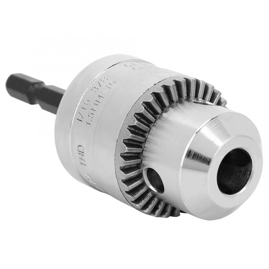 1.5-10mm 3/8-24UNF Drill Chuck with Keyless Drill Chuck Driver Converter