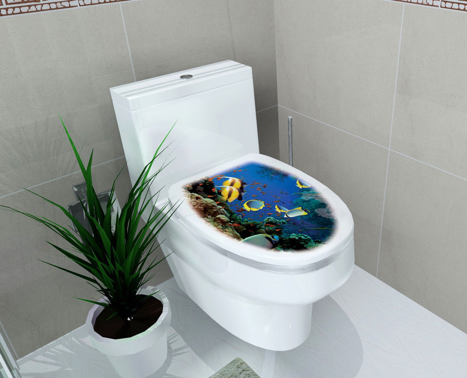 Badkamer Muurstickers Wc Stickers Home Decoratie Waterdichte Muurstickers Voor Wc Sticker Decoratieve Poster Home Decor: F