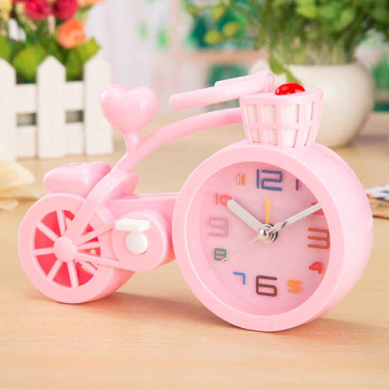 motorcycle bicycle retro train alarm clock student home desktop decoration Alarm Clocks favor