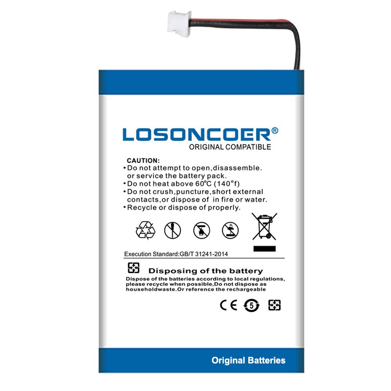 LOSONCOER – Kit de batterie 100% originale, 1100mAh, pour Nintendo GBM Game Boy Micro OXY-003 OXY-003, OXY-001
