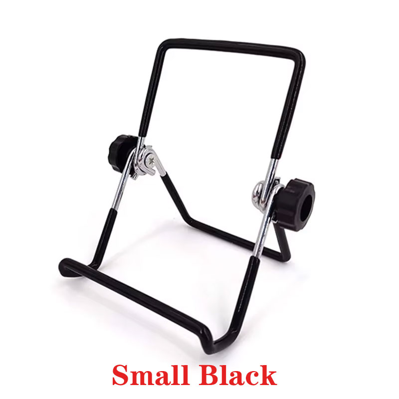 Foldable Adjustable Phone Tablet Stand Desktop Holder Mount Adjustable Desk Support Flexible Phone Stand: WHITE