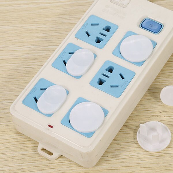 50Pcs Anti Electric Shock Plugs Protector Cover Cap Power Socket Electrical Outlet Baby Children Safety Guard Three holes