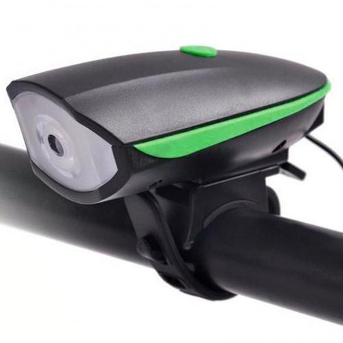 70% Fiets Mtb Racefiets Waterdichte Led Hoorn Licht Koplamp Fietsen Waarschuwing Lamp: green