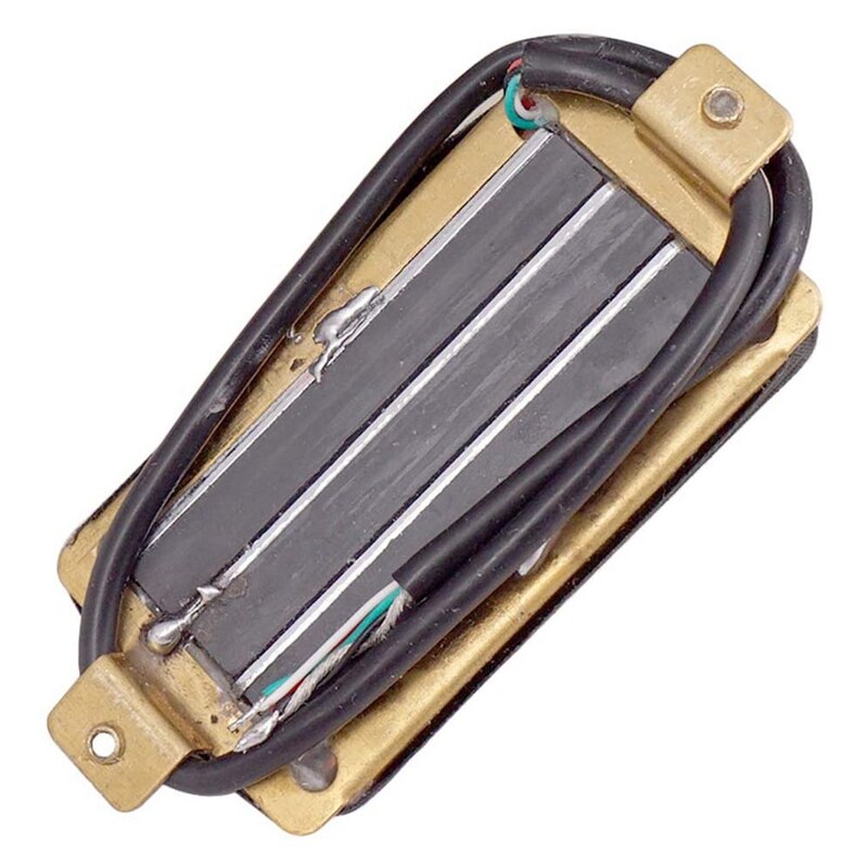 Finest Electric Guitar Dual Rail Pickups 4 Core Wire Copper Base Plate, Red