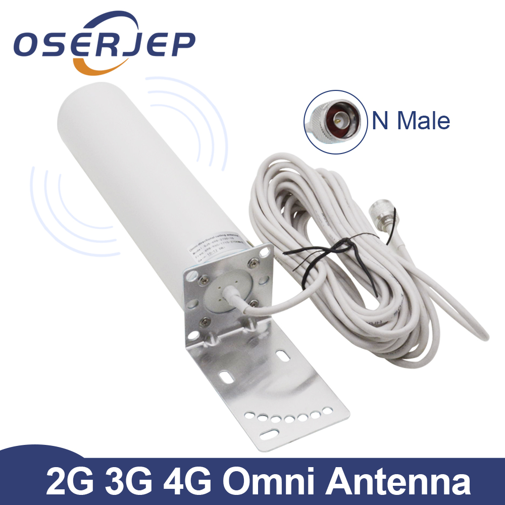 3g 4g outdoor antenna 12DBi with N male 700-2700MHz for GSM CDMA DCS WCDMA cell phone signal repeater booster with 10m cable