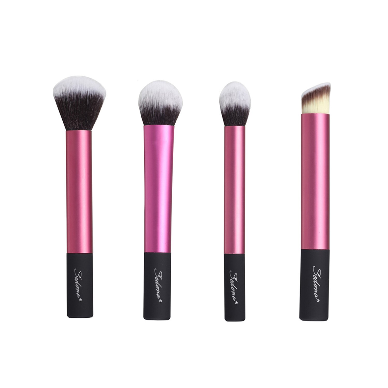 Sedona Makeup Brushes Pro Pink Brush Set Powder EyeShadow Blending Eyeliner Eyelash Eyebrow Make up Beauty Cosmetics Brushes: SD01 Pink