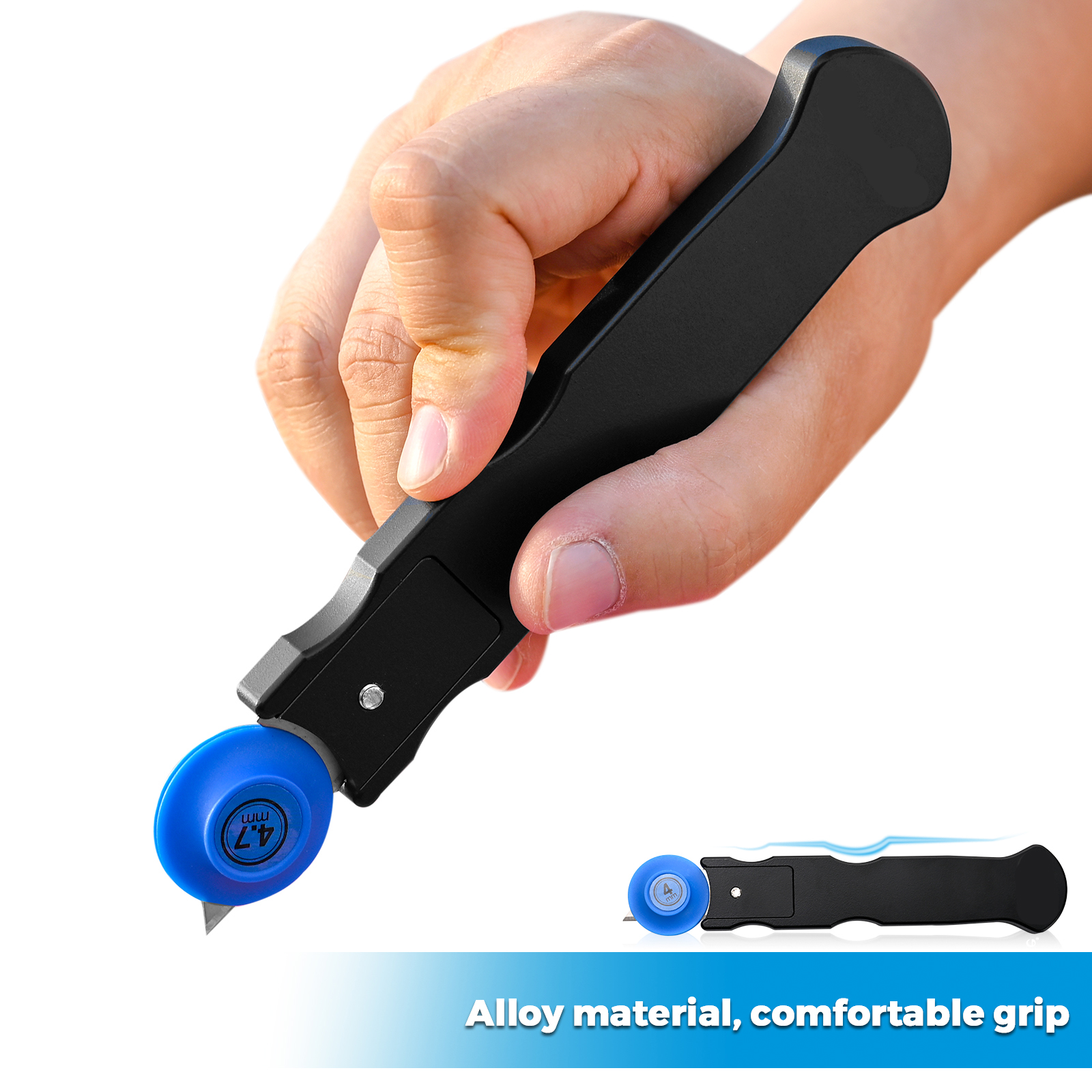 FOSHIO Car Wrap Carbon Film Roller Guide Cutter 4pcs Blank Holder Vinyl Foil Safety Knife Window Sticker Wallpaper Cutting Tool