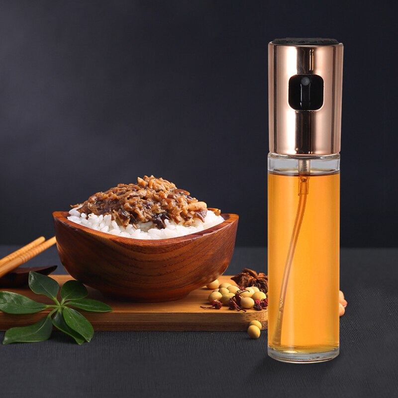 Olive Oil Vinegar Sprayer Oil Spray Bottle Pump Stainless Steel Oil Dispenser Seasoning Kettle BBQ Kitchen Tool For Cooking BBQ