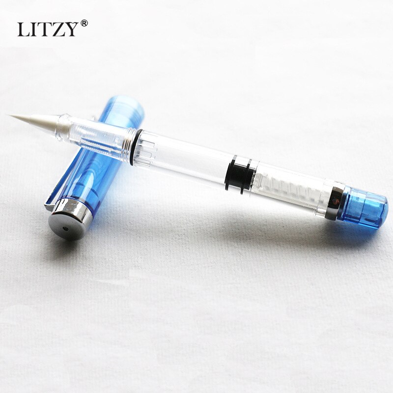 Pluma de pincel transparente estilo fuente para niños, pluma de acuarela de tinta rellenable para pintar, dibujo y caligrafía, artículos de dibujo artístico