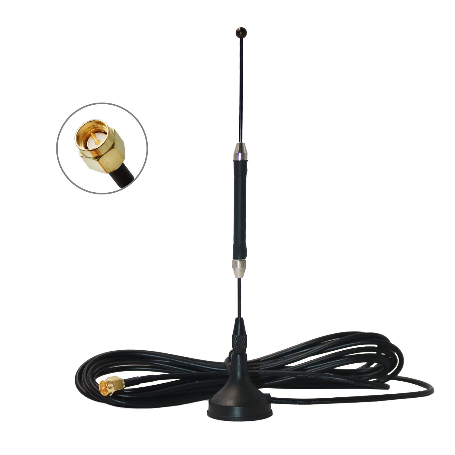 Antena 4g 10dbi sma, antena 3g 2.4g lte com base magnética cabo de extensão de 3m ts9 crc9 macho para modem roteador sem fio: SMA male