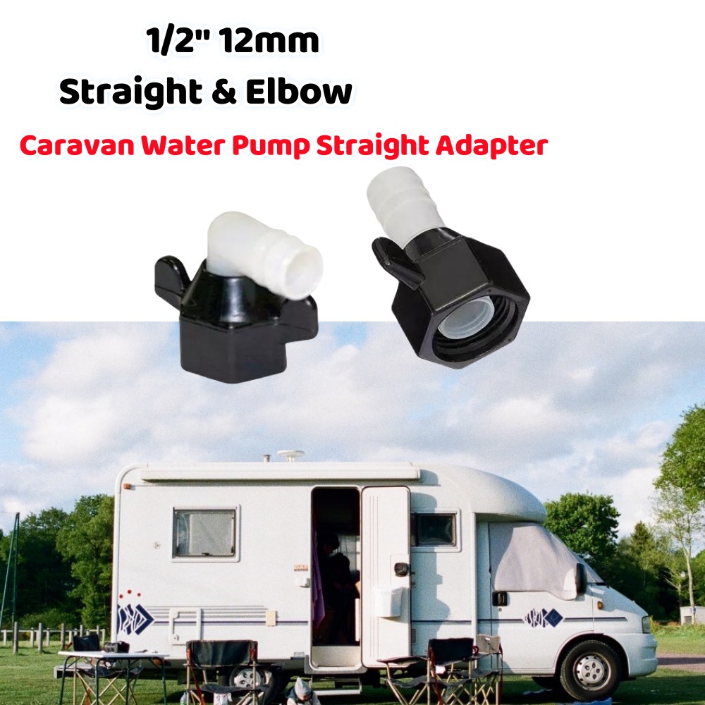 1/2 " 12mm lige og albueforbindelser campingvogn autocamper vandpumpe lige adapter vvs pumpe fittings kloakslange fittings