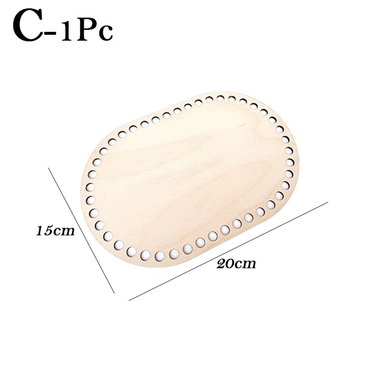 7 Maten Natuurlijke Houten Mand Bodem Oval Blank Solid Haak Mand Houten Basis Voor Diy Mand Weven Supplies Craft Maken: C