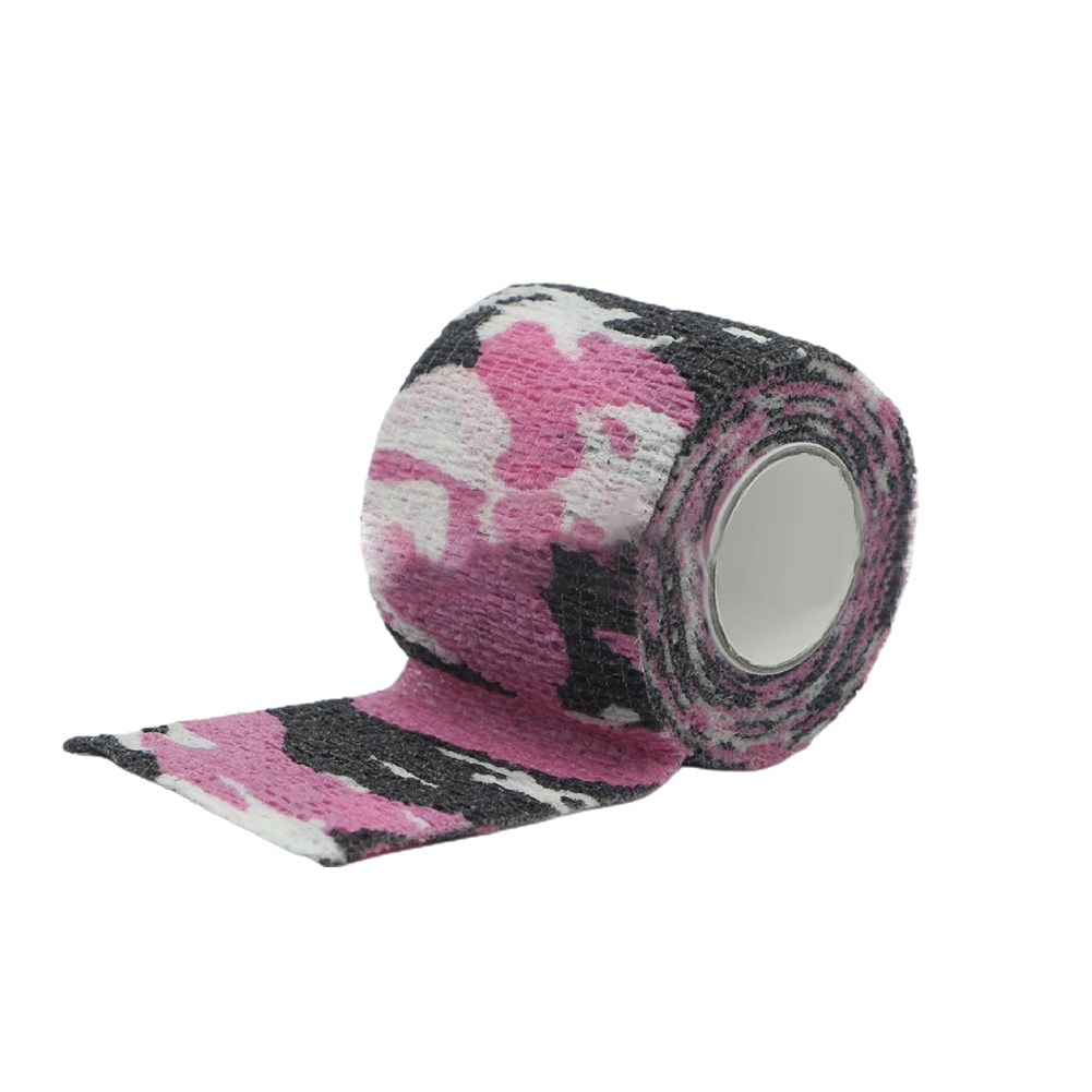Handwerkzeug Camo Form Wiederverwendbare selbstklebende Camo Jagdgewehr bieten Isolierung Stoffband Wrap Polyester Tarnung Ausrüstung: Champagner