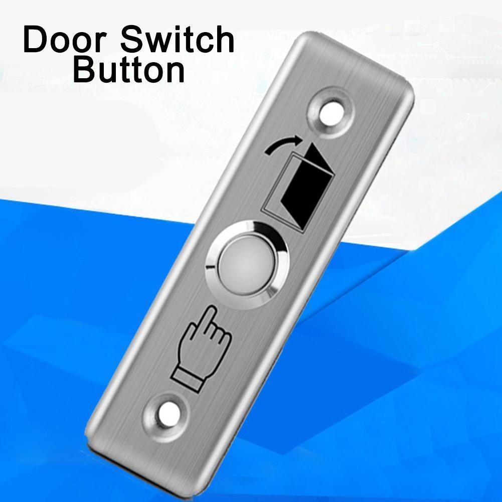 Exit Push Door Release Button Switch Stainless Steel Rectangle For Electric Magnetic Lock Door Access Control