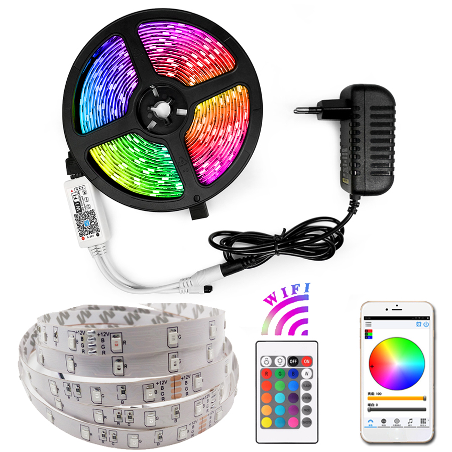 Waterproof RGB Led Strip Light 5M 10M 15M LED String DC12V Fiexble Light Led Ribbon Tape LED String lights tape lighting
