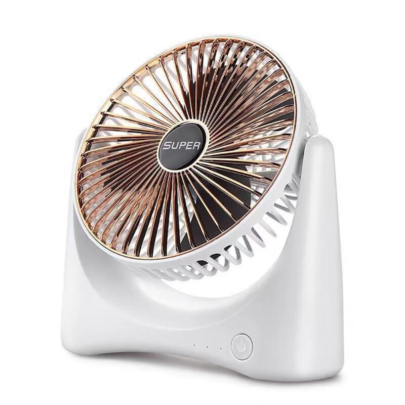 Adjustable Head 360 Rotation Table Fan Portable Fan With Strong Airflow Quiet Operation Personal Fan Mini Computer Cooling Fan: A