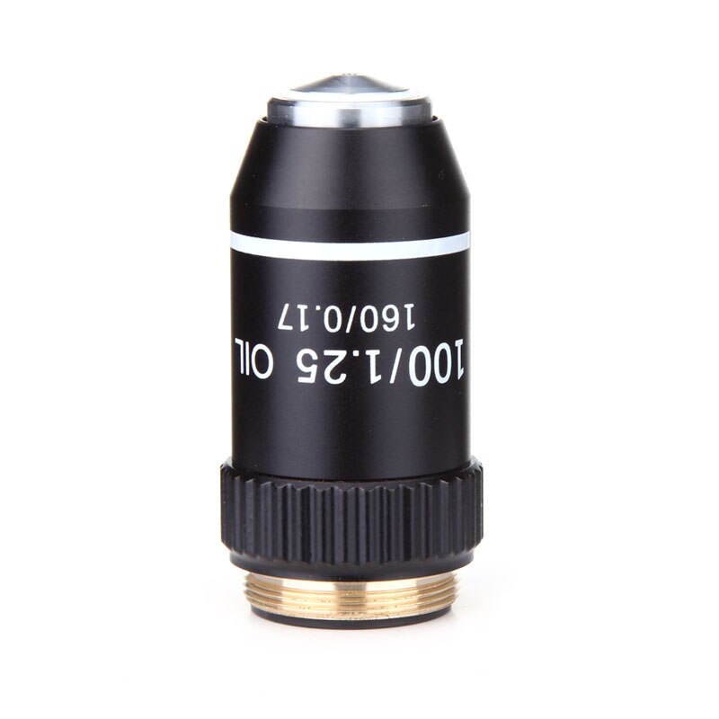 4X 10X 20X 40X 60X 100X Achromatic Microscope Objective Lens Biological Microscope Accessories Parts: 100X