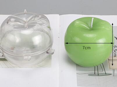 Diy apple form tvål choklad ljusformar liten storlek apple ljusformar manuell söt ljuskrona gör mögel  lz35: Ljusform 5