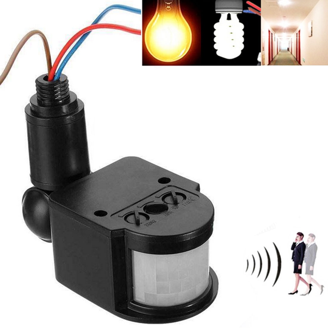 LED Motion Sensor 12 V Automatische Infrarood PIR Beweging Detector Wall Mount Timer Outdoor 12 Volt Sensor Lichtschakelaar