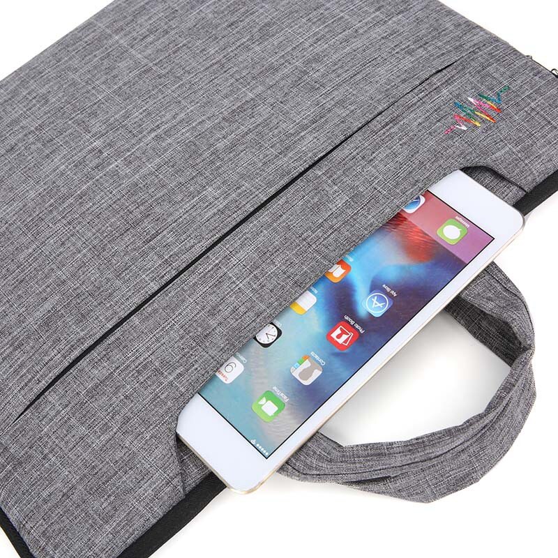 A4 Document Bag Multi-functional Men's And Women Briefcases Laptop Notebook Pens Computer Pouch Folder Office School Supplies