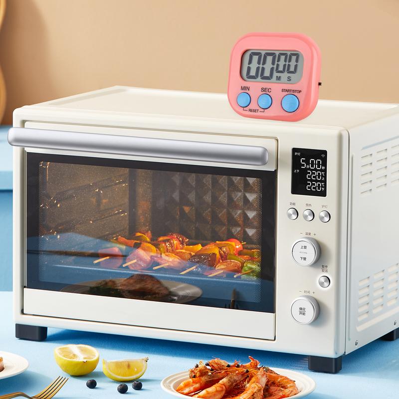 Kitchen Timer Small Digital Timer Magnetic Cooking Digital LED Display Countdown Timer Portable Cooking Classroom Timer