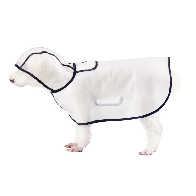 Chubasquero transparente para perros pequeños, grandes y medianos, ropa impermeable para mascotas, chaqueta, ropa para cachorros, suministros informales: 3XL